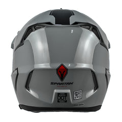 Casco Spartan Wolf Ds Gris Negro
