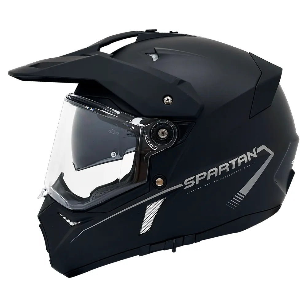Casco Spartan Wolf Ds Solid Negro