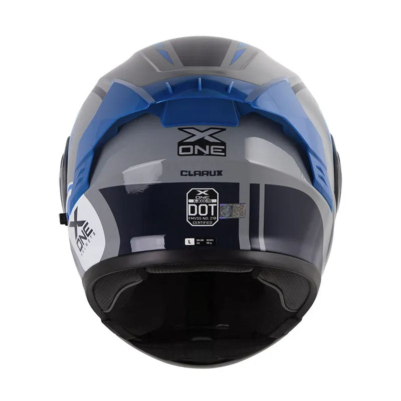 Casco X-One X-3000Rs Clarux Gris Azul Visor Iridium Azul