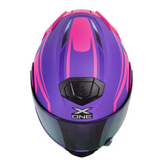 Casco X-One X-3000Rs Clarux Morado Fucsia Visor Revo Morado