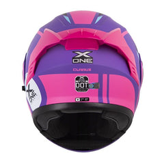 Casco X-One X-3000Rs Clarux Morado Fucsia Visor Revo Morado