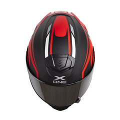 Casco X-One X-3000Rs Clarux Negro Rojo Visor Iridium Silver