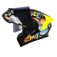 Casco X-One X-3000Rs Stuff Negro Azul Visor Iridium Azul