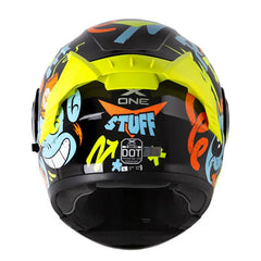 Casco X-One X-3000Rs Stuff Negro Azul Visor Iridium Azul