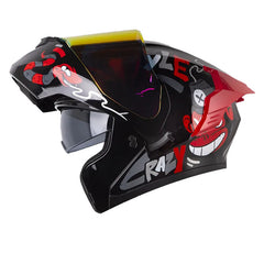 Casco X-One X-3000Rs Stuff Negro Rojo Visor Revo Rojo