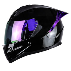 Casco X-Sports M67 Negro Morado