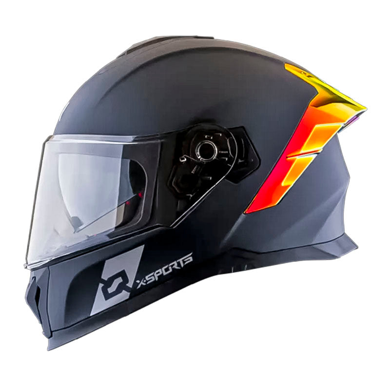 Casco X-Sports M73 Reloaded Negro Rojo