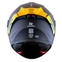 Casco X-Sports M73 Reloaded Negro Rojo