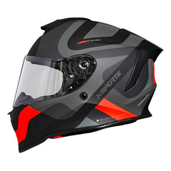 Casco X-Sports V151 Bramdo Negro Rojo
