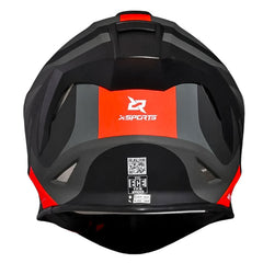 Casco X-Sports V151 Bramdo Negro Rojo