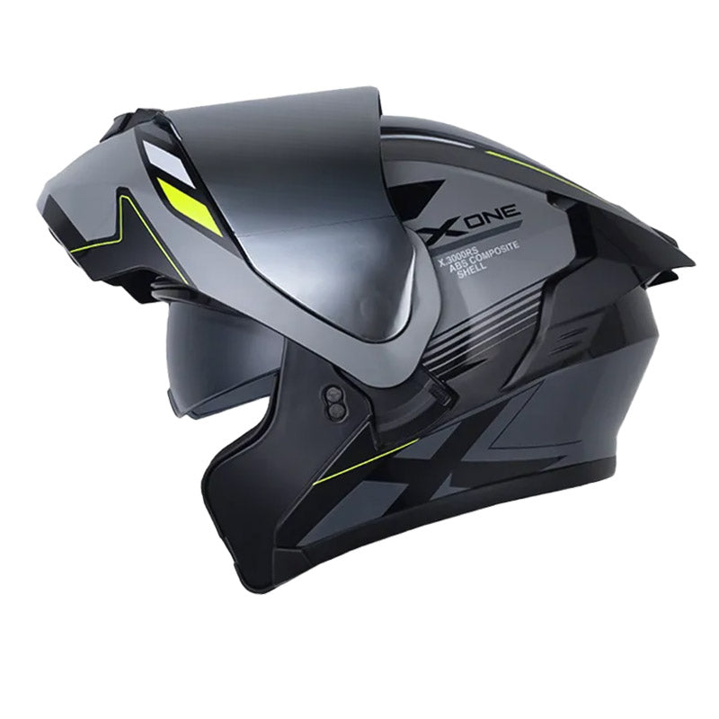 Casco X One X-3000Rs Advance Negro Gris Visor Iridium Silver