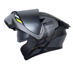 Casco X One X-3000Rs Advance Negro Gris Visor Iridium Silver