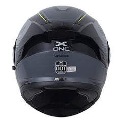 Casco X One X-3000Rs Advance Negro Gris Visor Iridium Silver