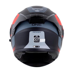 Casco X_One X-3000Rs Patchex Negro Rojo Visor Smoke