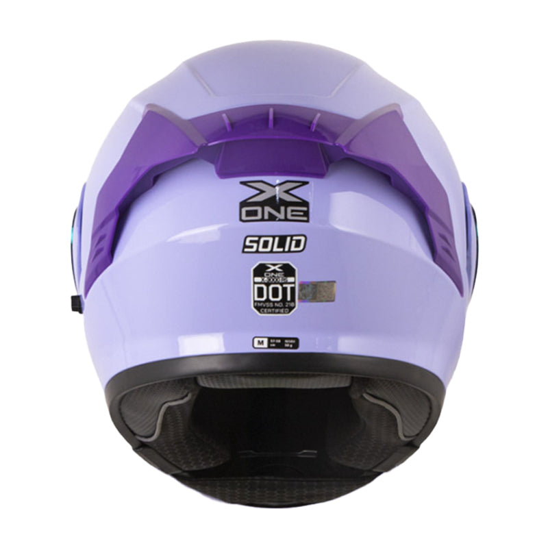 Casco X_One X-3000Rs Solid Morado Claro Visor Iridium Morado