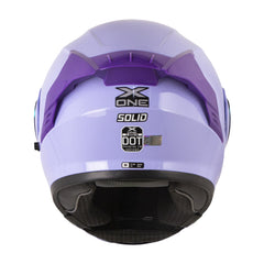 Casco X_One X-3000Rs Solid Morado Claro Visor Iridium Morado