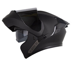 Casco X One X-3000Rs Solid Negro Gris Visor Iridium Silver