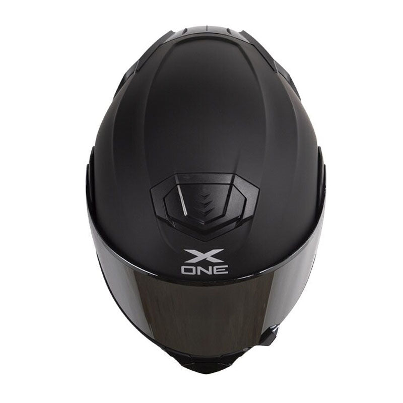 Casco X One X-3000Rs Solid Negro Gris Visor Iridium Silver