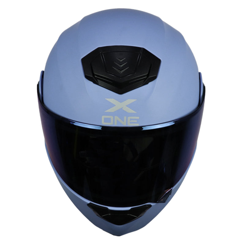 Casco X One X-3000Rs Solid_V2 Azul Azul Oscuro Visor Iridium Azul