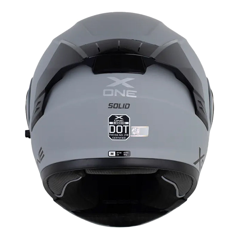 Casco X One X-3000Rs Solid_V2 Gris Gris Oscuro Visor Iridium Azul