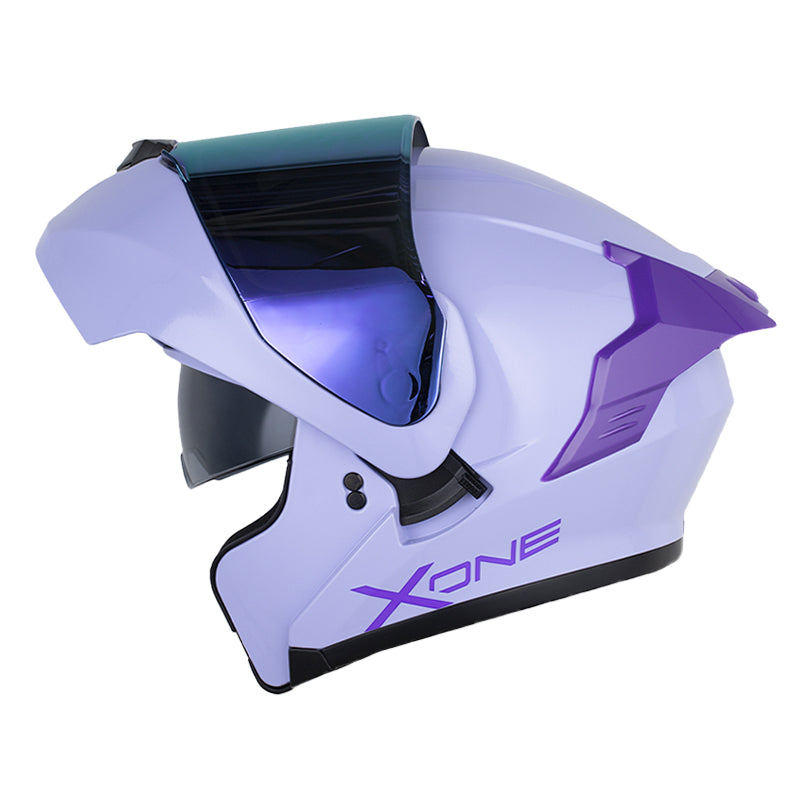 Casco X One X-3000Rs Solid_V2 Morado Claro Visor Iridium Morado