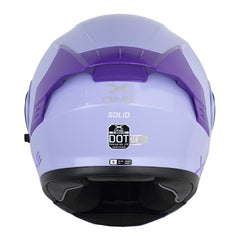 Casco X One X-3000Rs Solid_V2 Morado Claro Visor Iridium Morado
