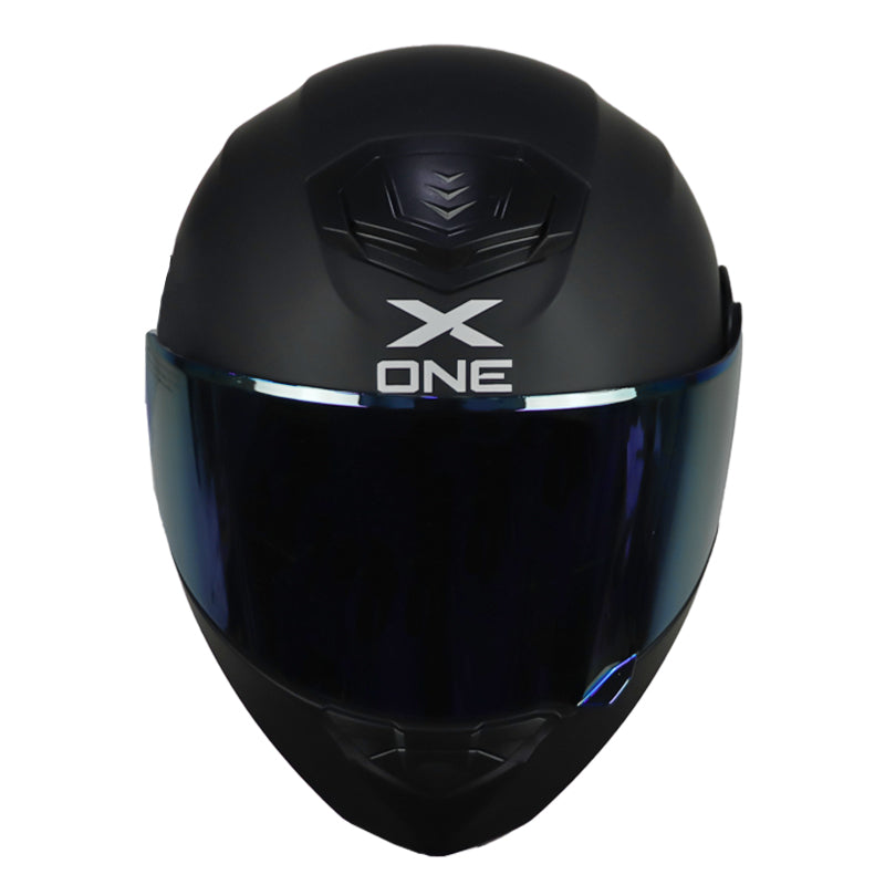 Casco X One X-3000Rs Solid_V2 Negro Fucsia Visor Iridium Morado