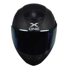 Casco X One X-3000Rs Solid_V2 Negro Fucsia Visor Iridium Morado