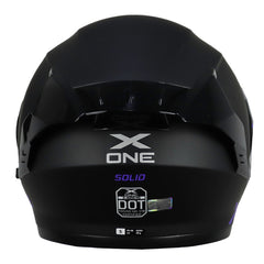 Casco X One X-3000Rs Solid_V2 Negro Morado Visor Iridium Morado