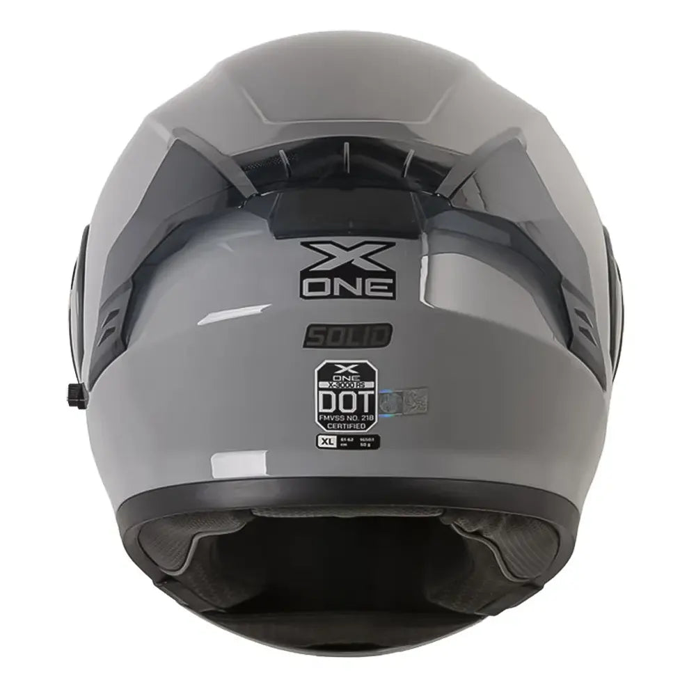 Casco X One X-3000 Rs Solid Gris Visor Iridium Azul
