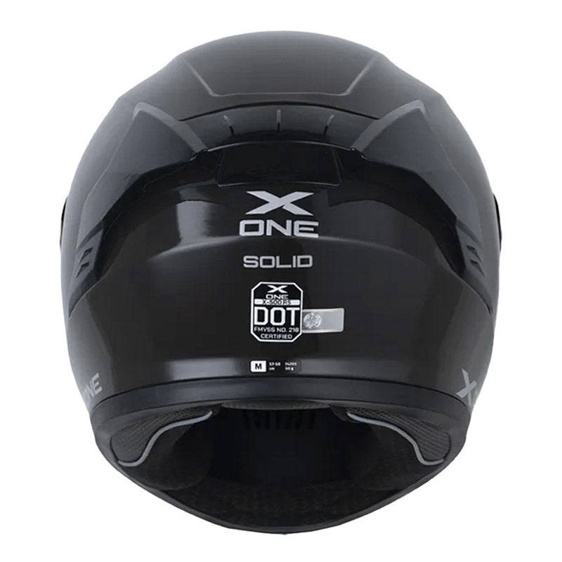 Casco X_One X-500 Rs Solid Gris Oscuro Silver Visor Iridium Azul
