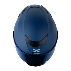 Casco X One X-500 Rs Solid V2 Azul Negro Visor Iridium Azul