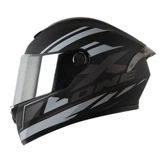 Casco X_One  x-500 Gt Evo Highest Negro Gris Visor Iridium Silver