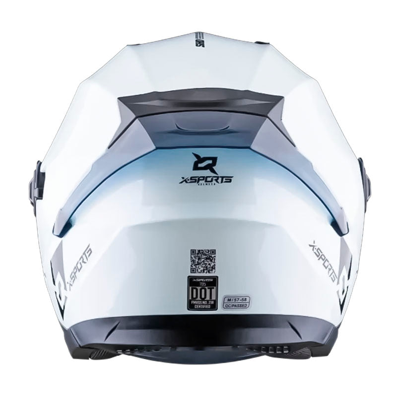 Casco Xsports 705 Laser Blanco Visor Smoke