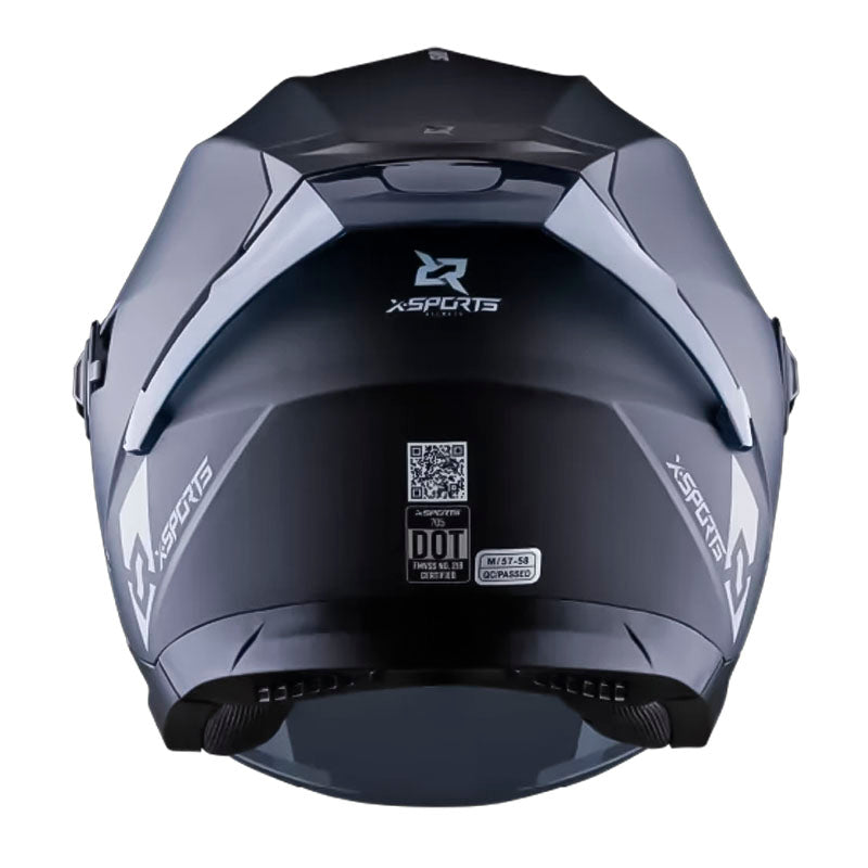 Casco Xsports 705 Negro Visor Smoke