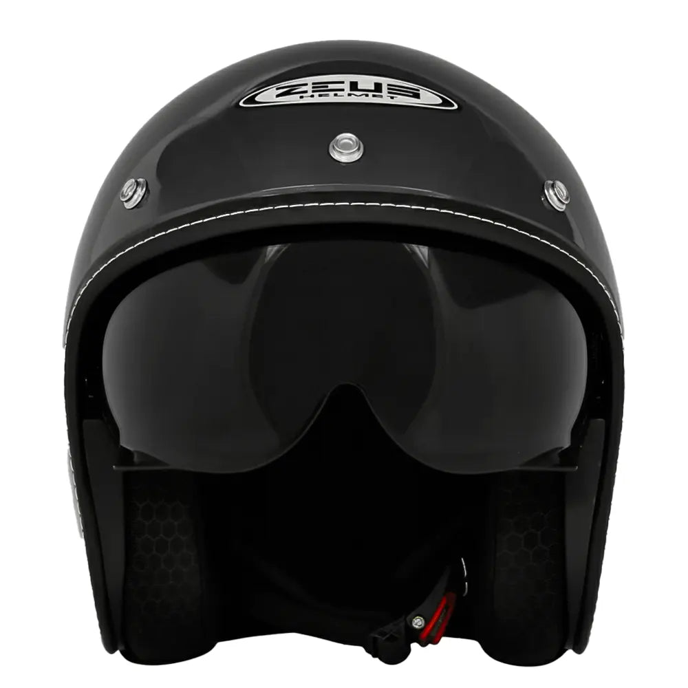 Casco Zeus 389 Negro Brillo