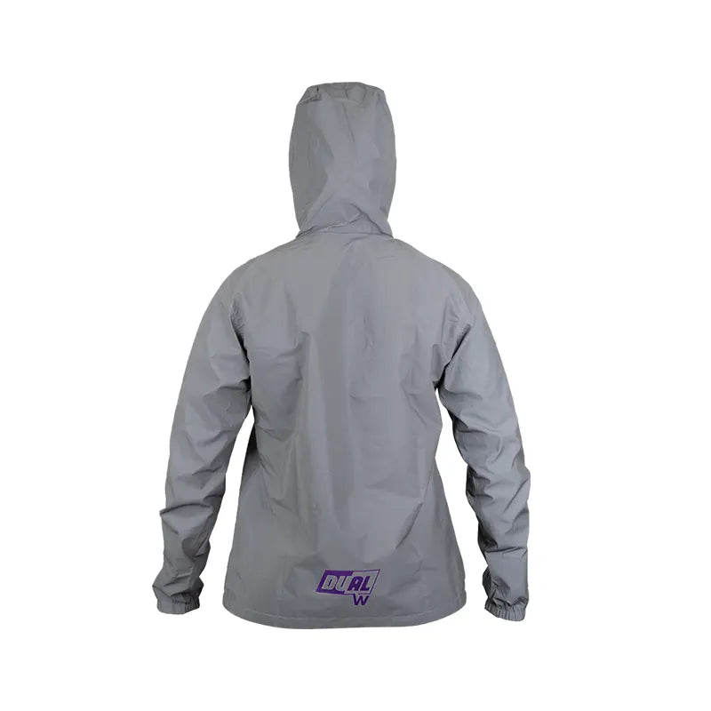 Chaqueta Poliester Bullet Doble Faz Fem Negro Morado 3