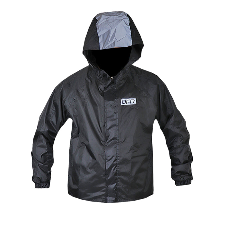 Chaqueta Dfr Doble Faz 100% Impermeable Negro