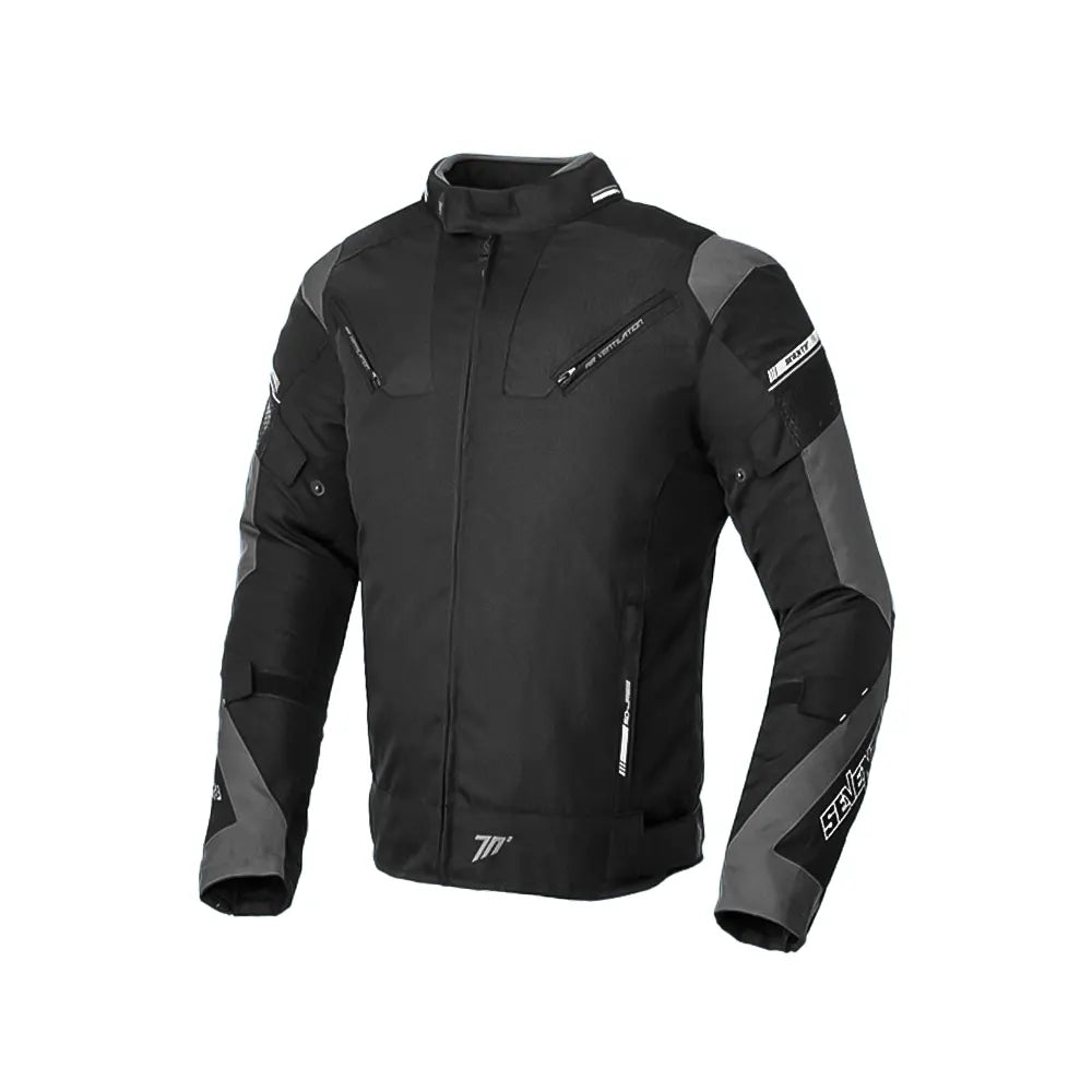 Chaqueta Seventy Sd-Jr71 Invierno Racing Negro Gris
