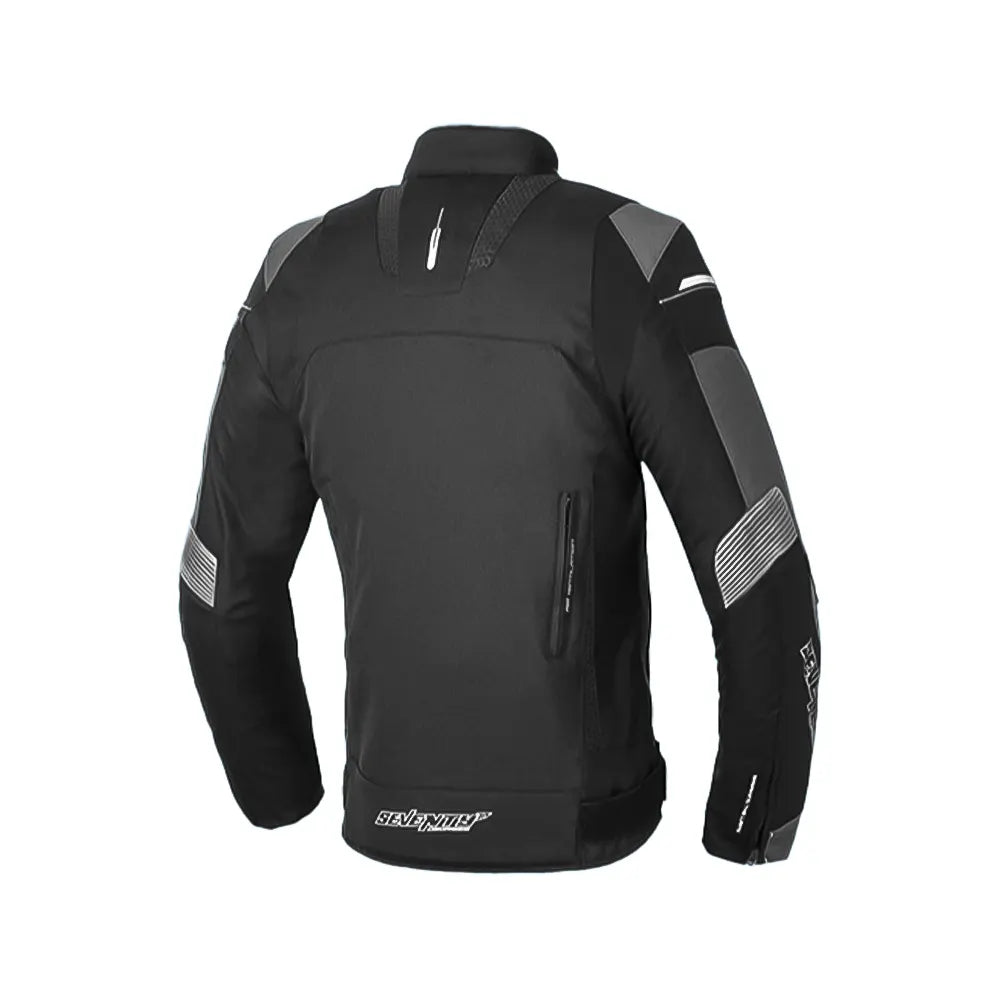 Chaqueta Seventy Sd-Jr71 Invierno Racing Negro Gris