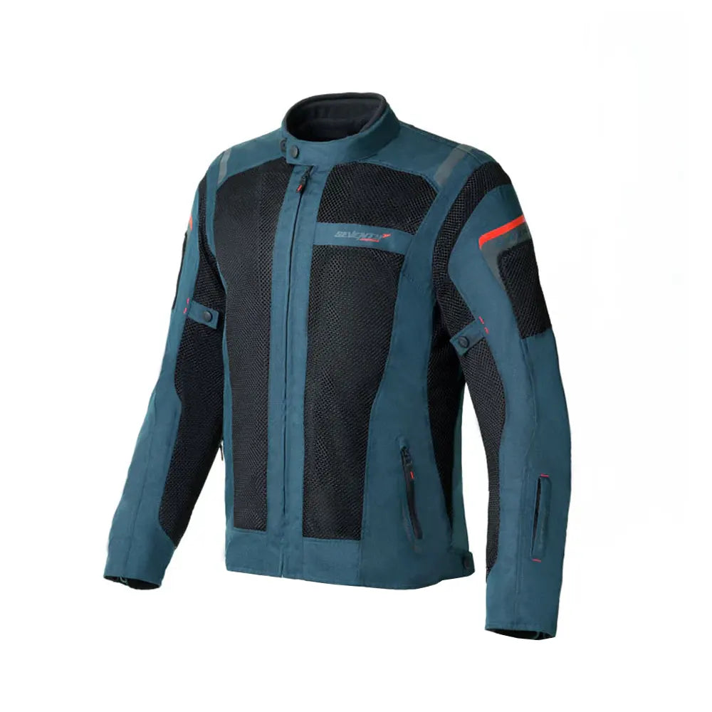 Chaqueta Seventy Sd-Jt56 Verano Touring Azul Marino Negro