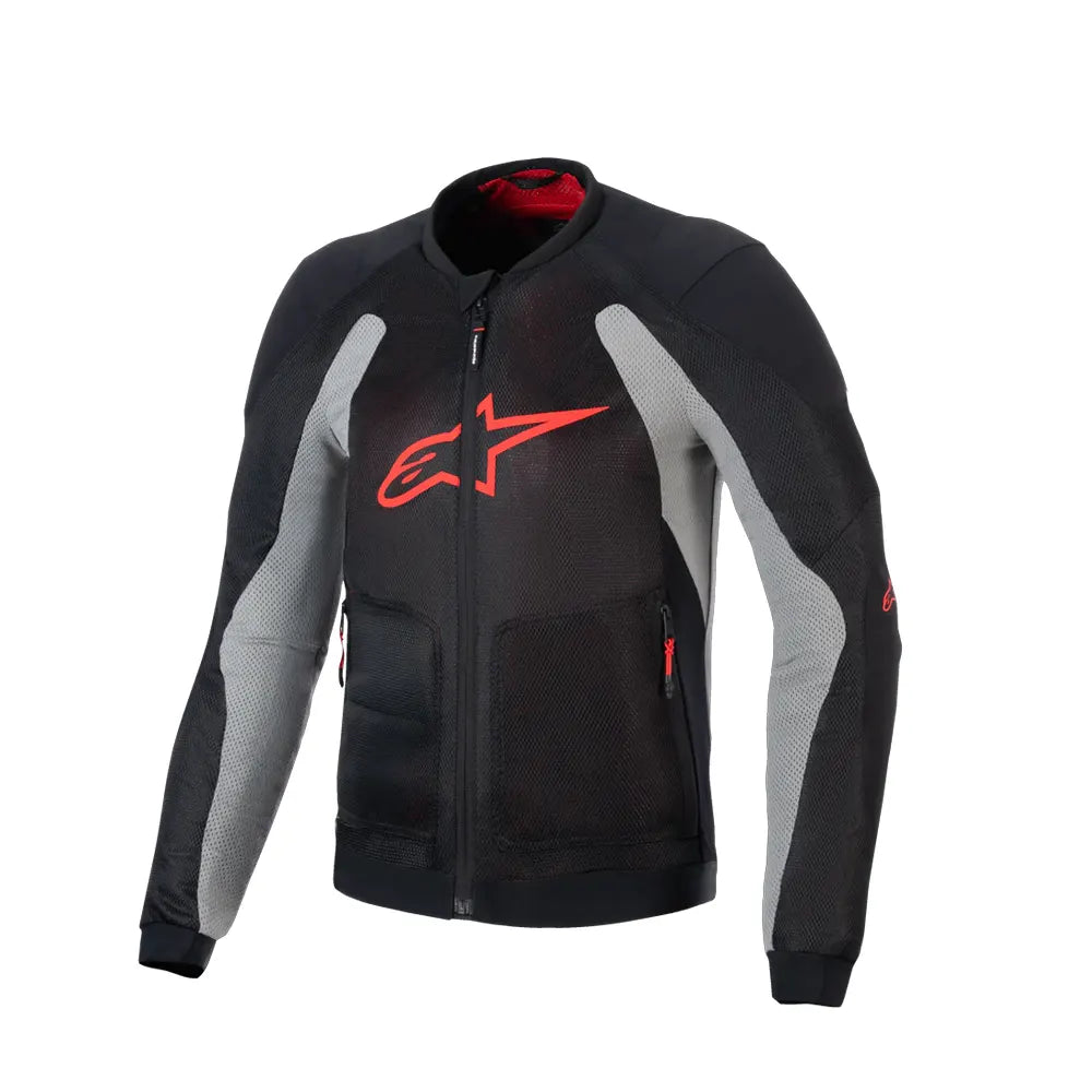 Chaqueta Alpinestars Troop Air Negro Gris Rojo