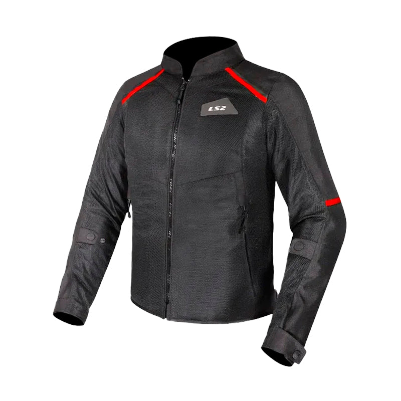 Chaqueta de Proteccion Ls2 Breeze Man Negro Rojo
