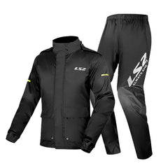 Conjunto Impermeable Ls2 Aqua Rain Suit Negro