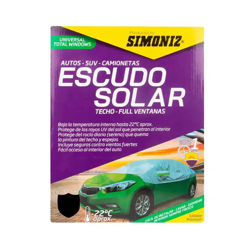 Escudo Solar Simoniz Techo Full Ventanas