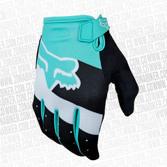 GUANTES FOX RANGER GEL TURQUESA 1