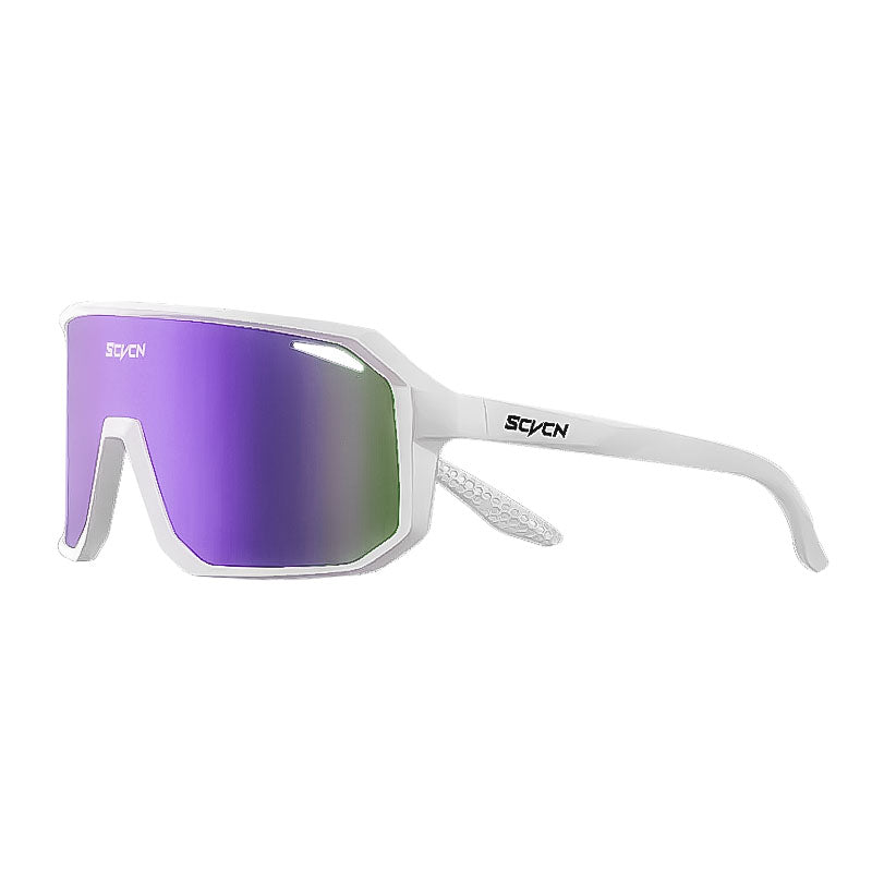 Gafas Scvcn Blanco Lente Iridium Morado