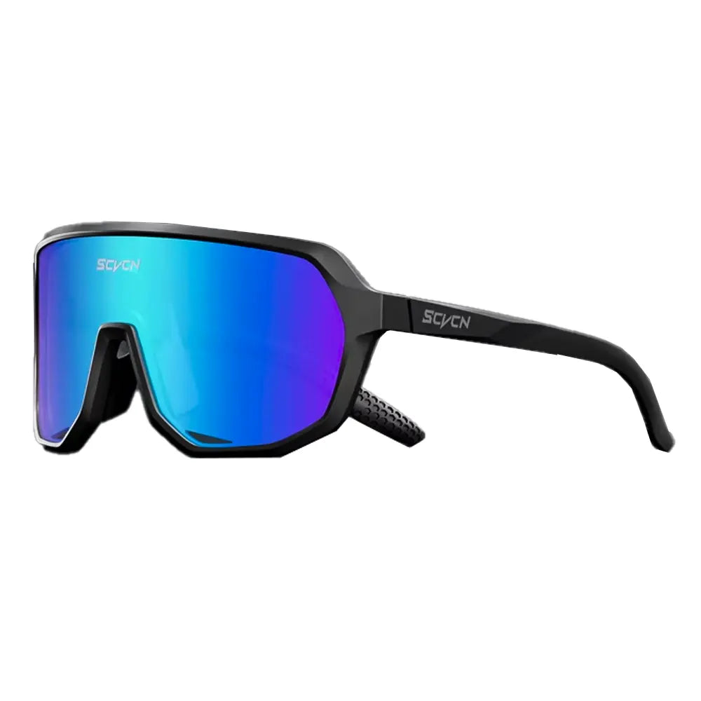 Gafas Scvcn Negro Lente Iridium Azul Morado