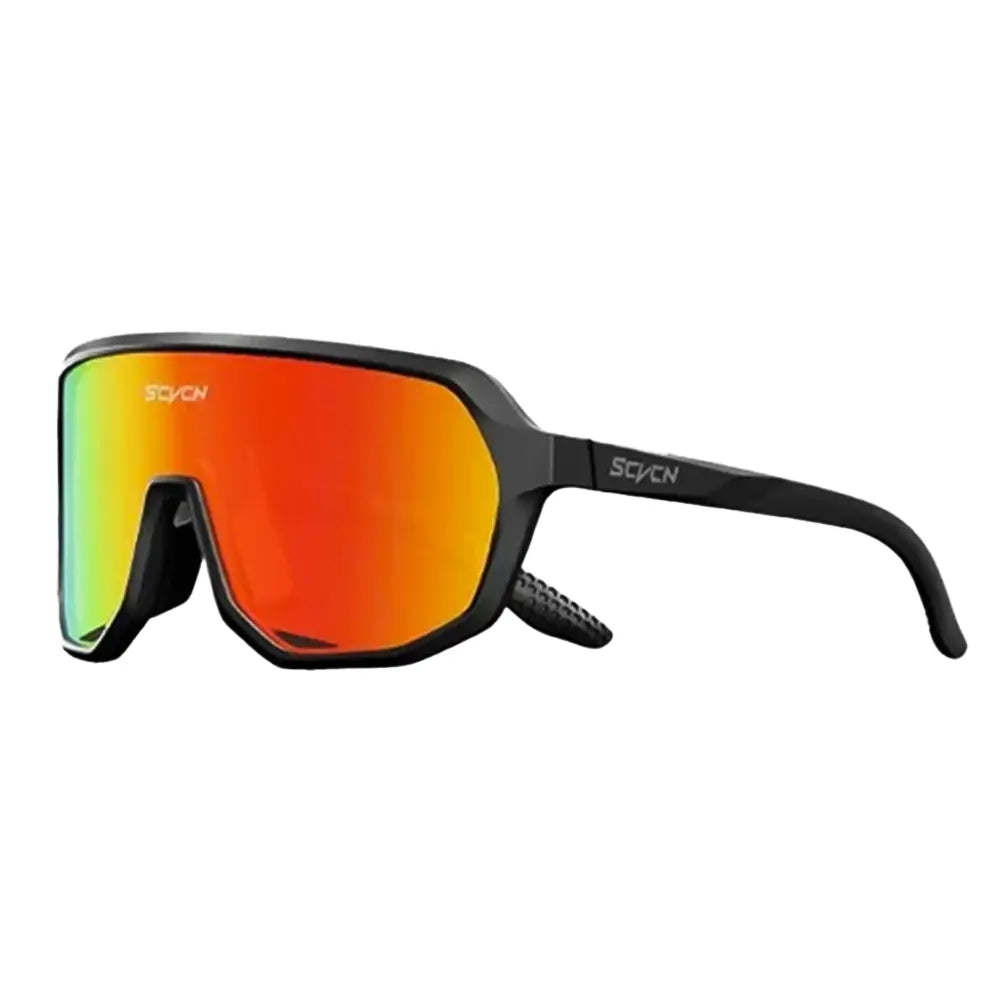 Gafas Scvcn Negro Lente  Iridium Sunset Naranja