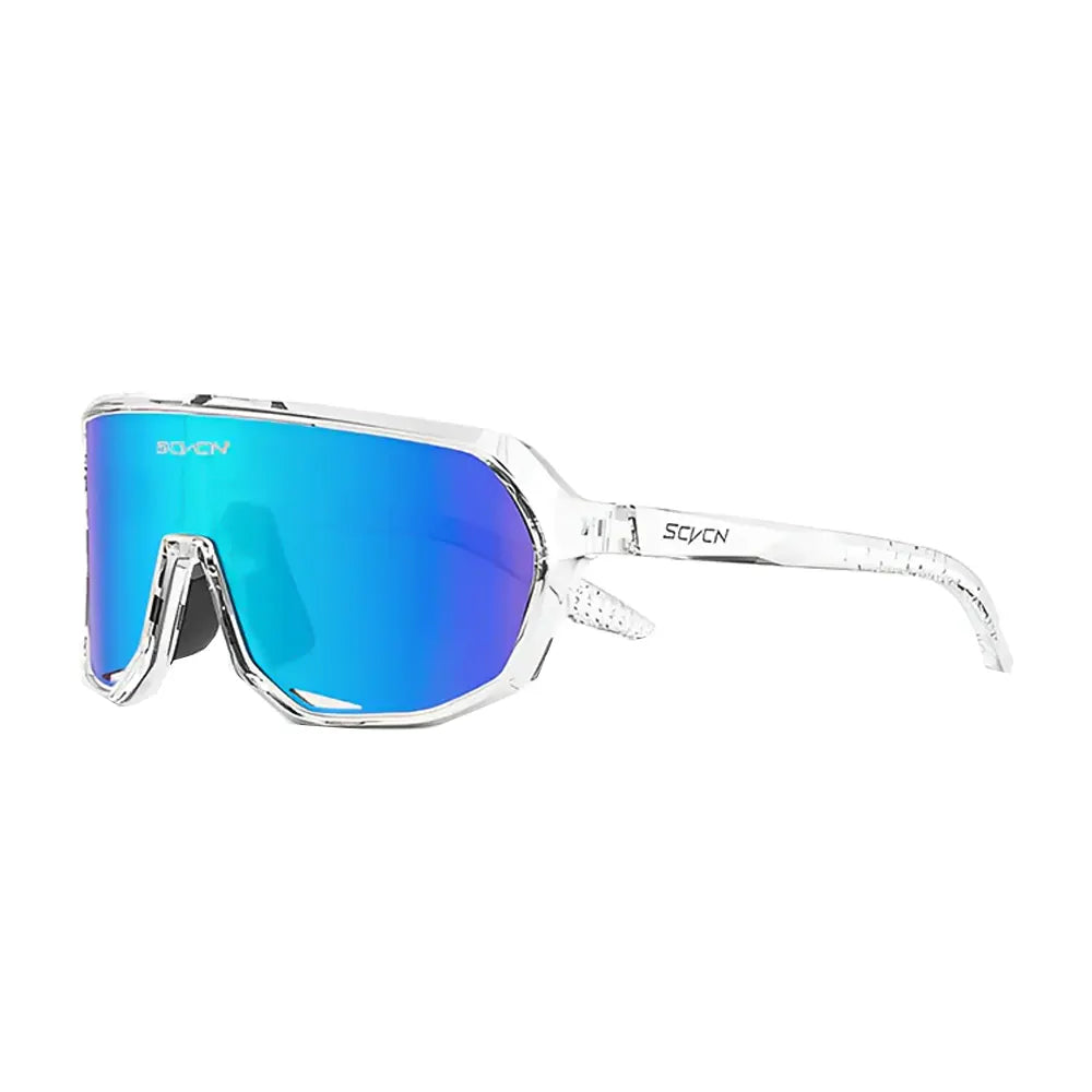 Gafas Scvcn Transparente Lente Iridium Azul Morado